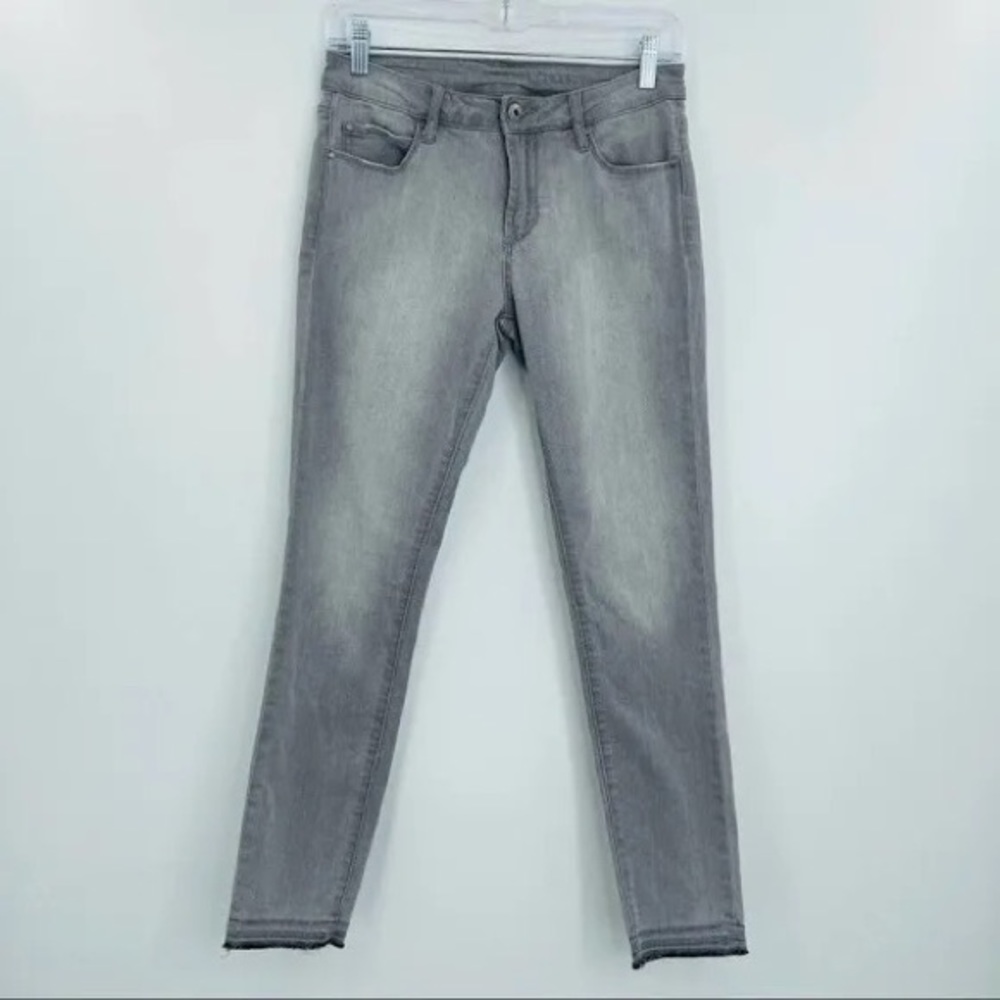 Articles of Society Carly crop release hem skinny ankle jeans grey size 30